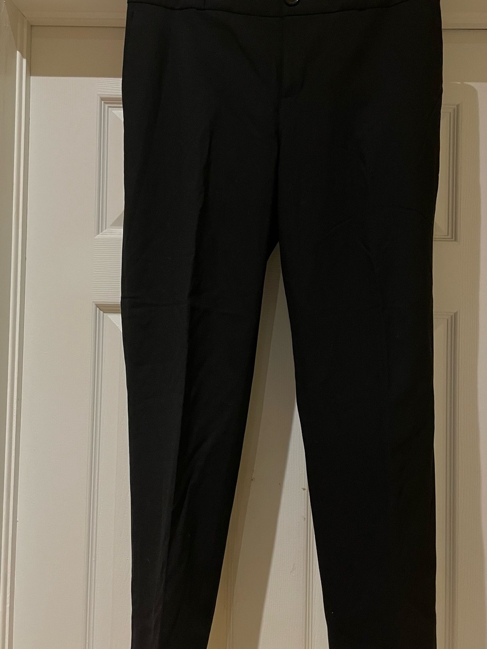 Banana Republic Black Stretch Wool Tapered Pants Lined Size 6 NormCore Minima